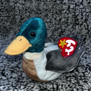 Ty Beanie Babies Plush Duck - “Jake”
